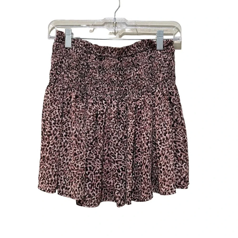ee:some cheetah Print Mini Skirt skort size medium - Picture 2 of 8